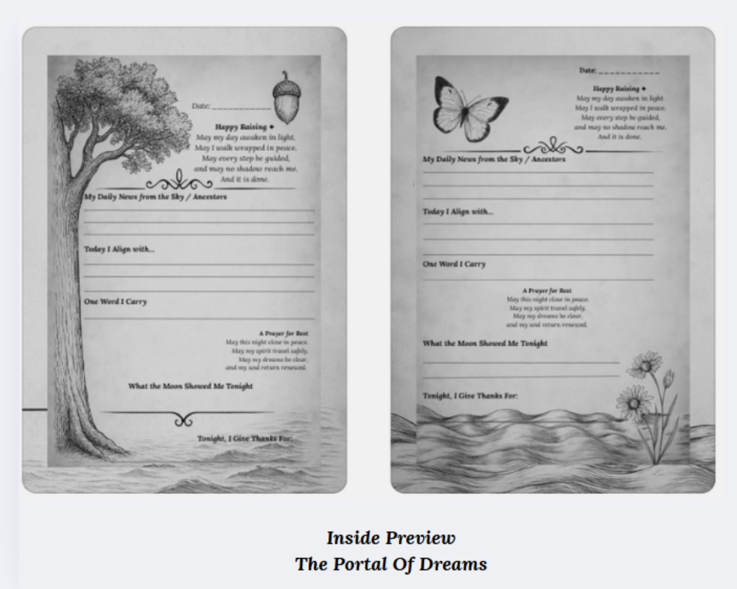 The Portal Of Dreams Journal — 6-Month Silver Edition