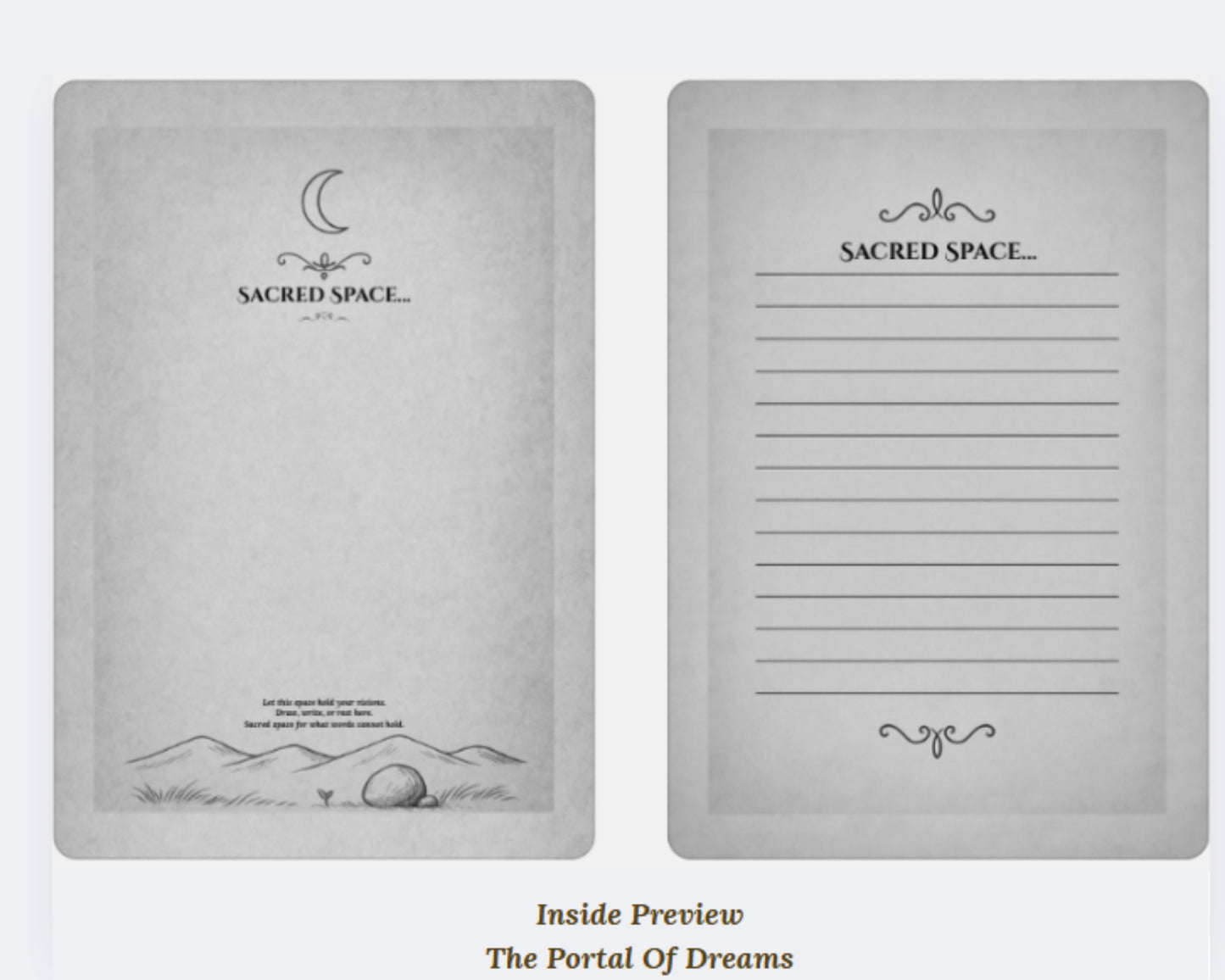 The Portal Of Dreams Journal — 6-Month Silver Edition