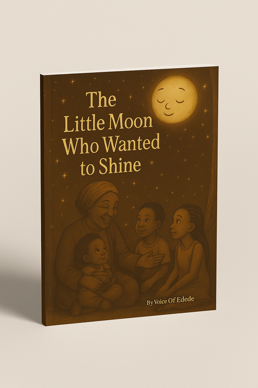 Digital book cover of 'The Little Moon Who Wanted to Shine' – illustrated children's bedtime story.