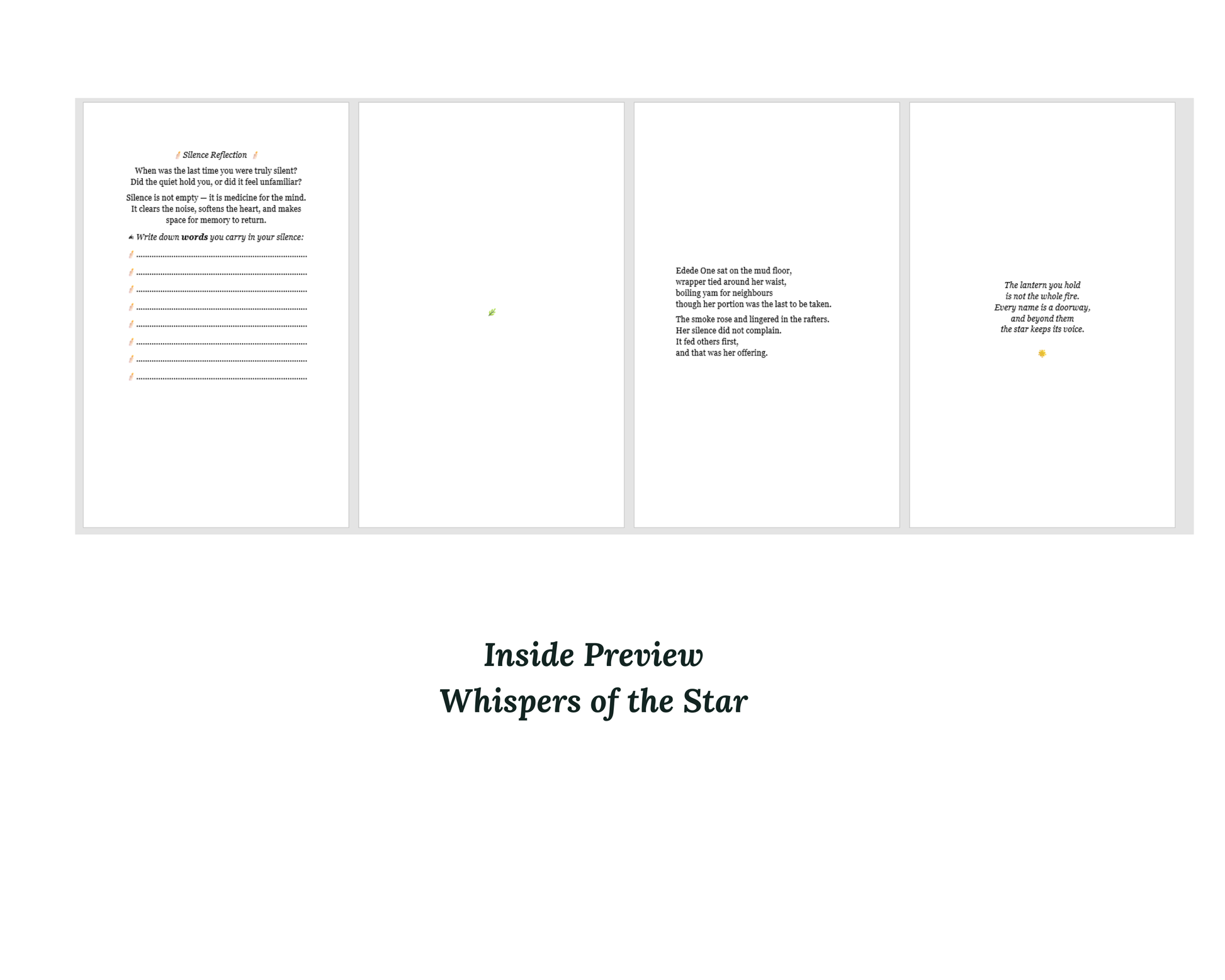 Text preview of 'Whispers of the Star' with a white background